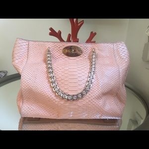 Mulberry python embossed Cecily Tote